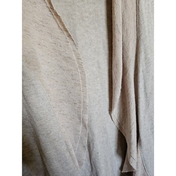 Style & Co Beige Raw Hem Two Tone Open Cardigan XXL - Picture 9 of 11
